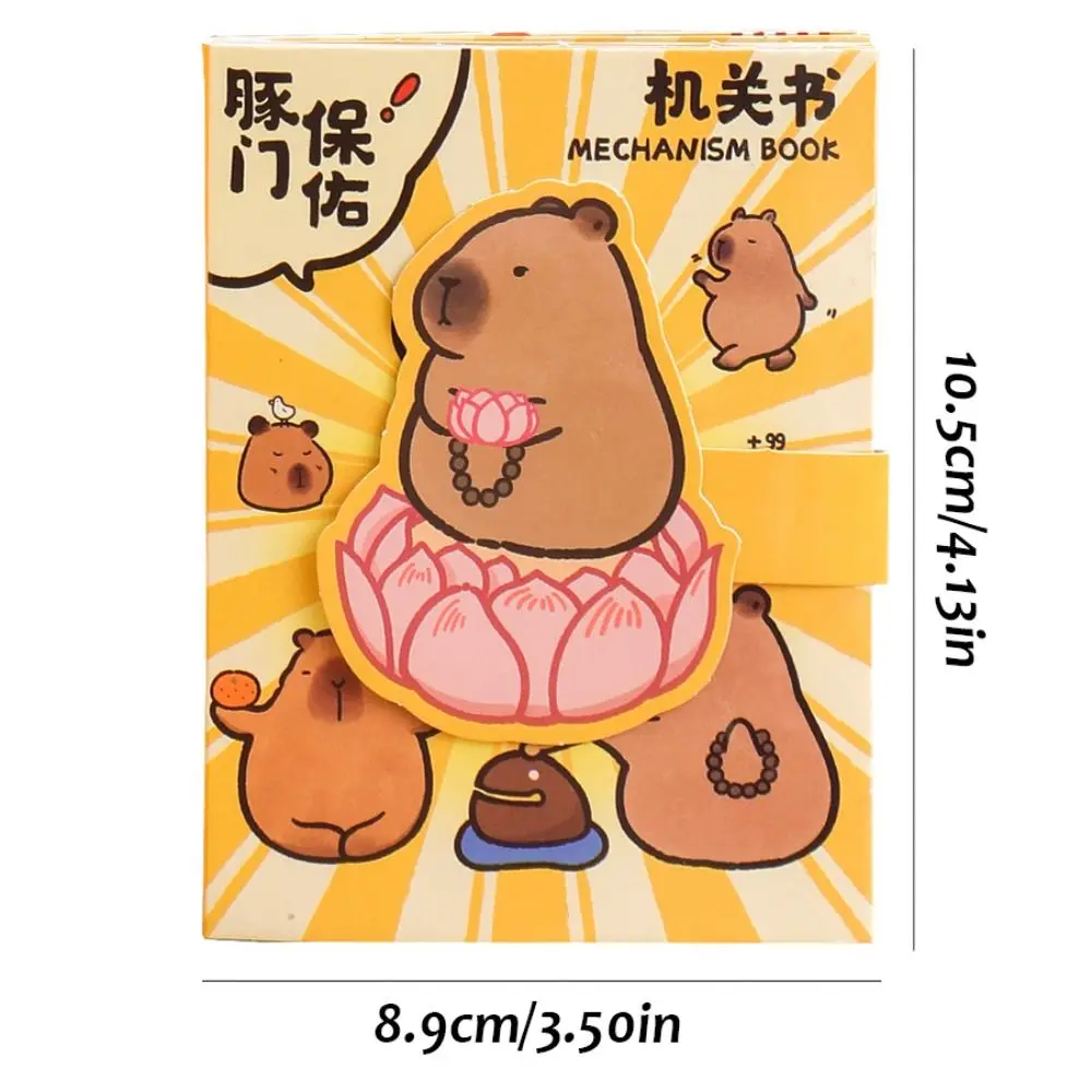 Kapibara Capybara Quiet Book Toys Handmade Anime Activity Books Capibara Sticker Book Paper Hand Ledger DIY Kids Busy Book Toy