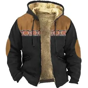 Jaqueta quente de manga comprida masculina, armadura de cosplay, capuz grosso, parkas vintage, streetwear para homens e mulheres, inverno