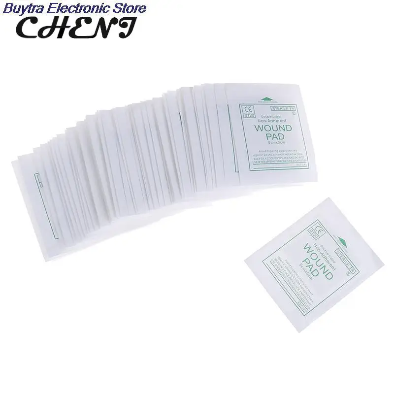 Imagem -05 - Almofada de Gaze Estéril Médica Suprimentos de Cuidados de Ferida Molho de Primeiros Socorros Algodão Impermeável 10 Pcs 50 Pcs