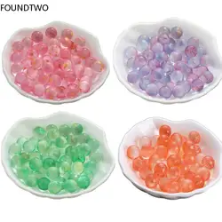 10Pcs 12mm Colorful Glass Ball Charms Small Marbles Home Vase Fish Tank Decor Toys DIY Handmade Materials Jewelry Accessories