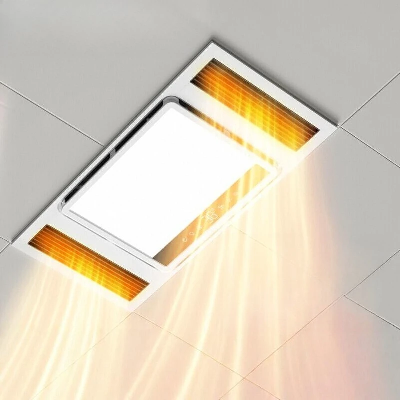 

Вентилятор вытяжной Oaks Lighting Yuba со встроенным потолочным обогревателем для ванной комнаты, двойное обогревание, интегрированное воздушное отопление для ванной