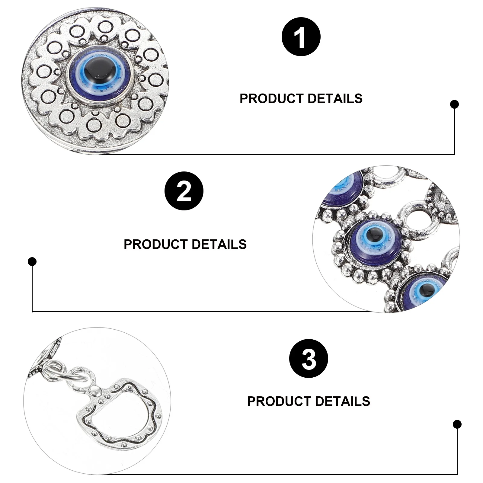 

Turkish Devil's Eye Hanging Decor Blue Hanging Ornament Exquisite Design for Home Decor Gift Photography Background Use