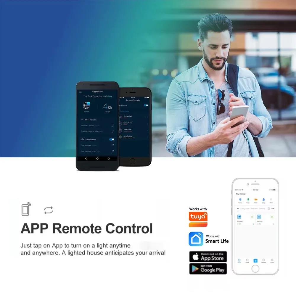 Tuya DIY 2 Channel Smart Switch For Smart Life Timing Wireless Control Relay Automation RF433 Work With Alexa Google Home