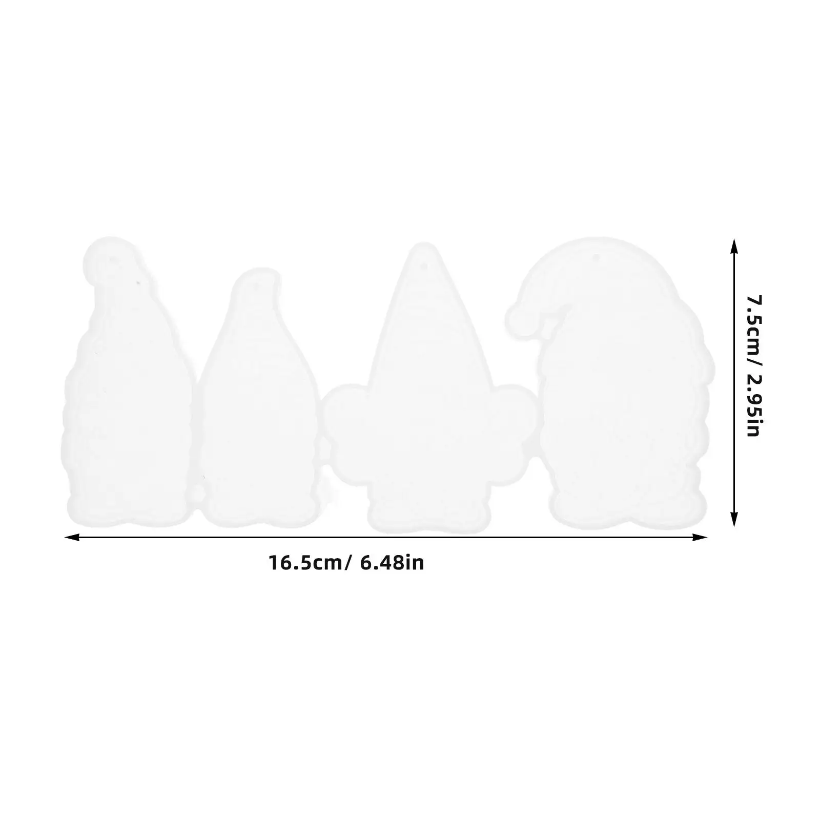 2 Pcs Silicone Keychain Mold for Epoxy Resin Charms Pendant DIY Crafts Jewelry Supplies Reusable Cleanable Accessories Parts