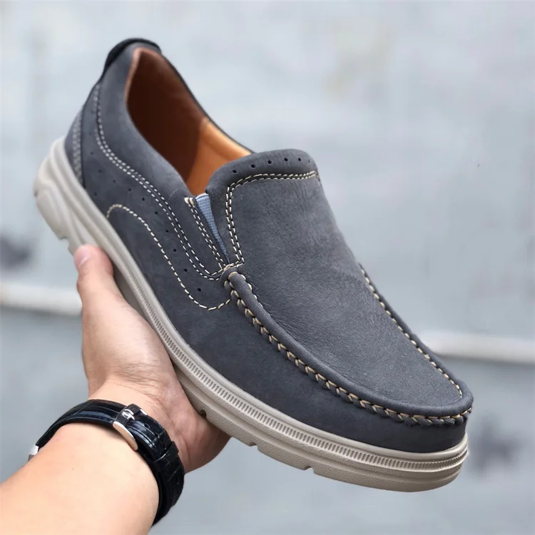 

Мужские повседневные туфли-слипоны Clenks из натуральной кожи с круглым носком: удобные, дышащие, легкие, износостойкие