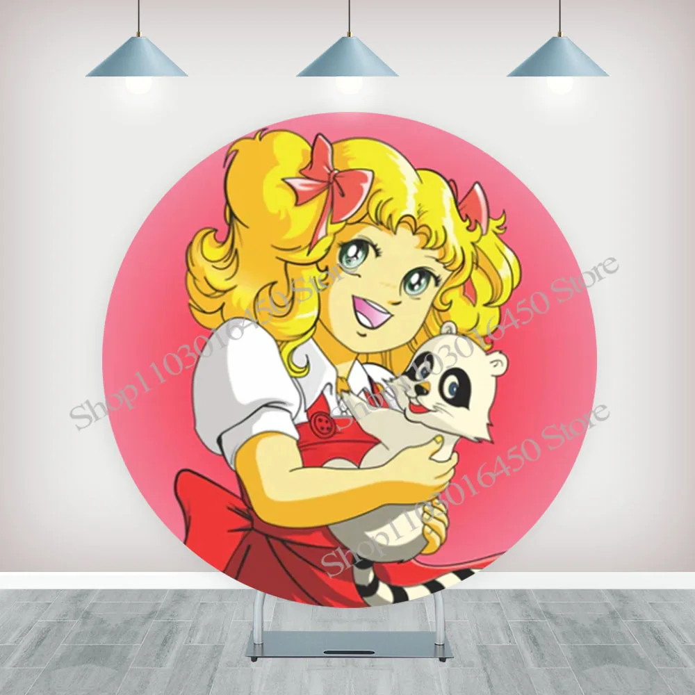 

Яркий тематический день рождения, круглый эластичный круглый цилиндр, фон для детского душа, декоративный реквизит, круглый фон