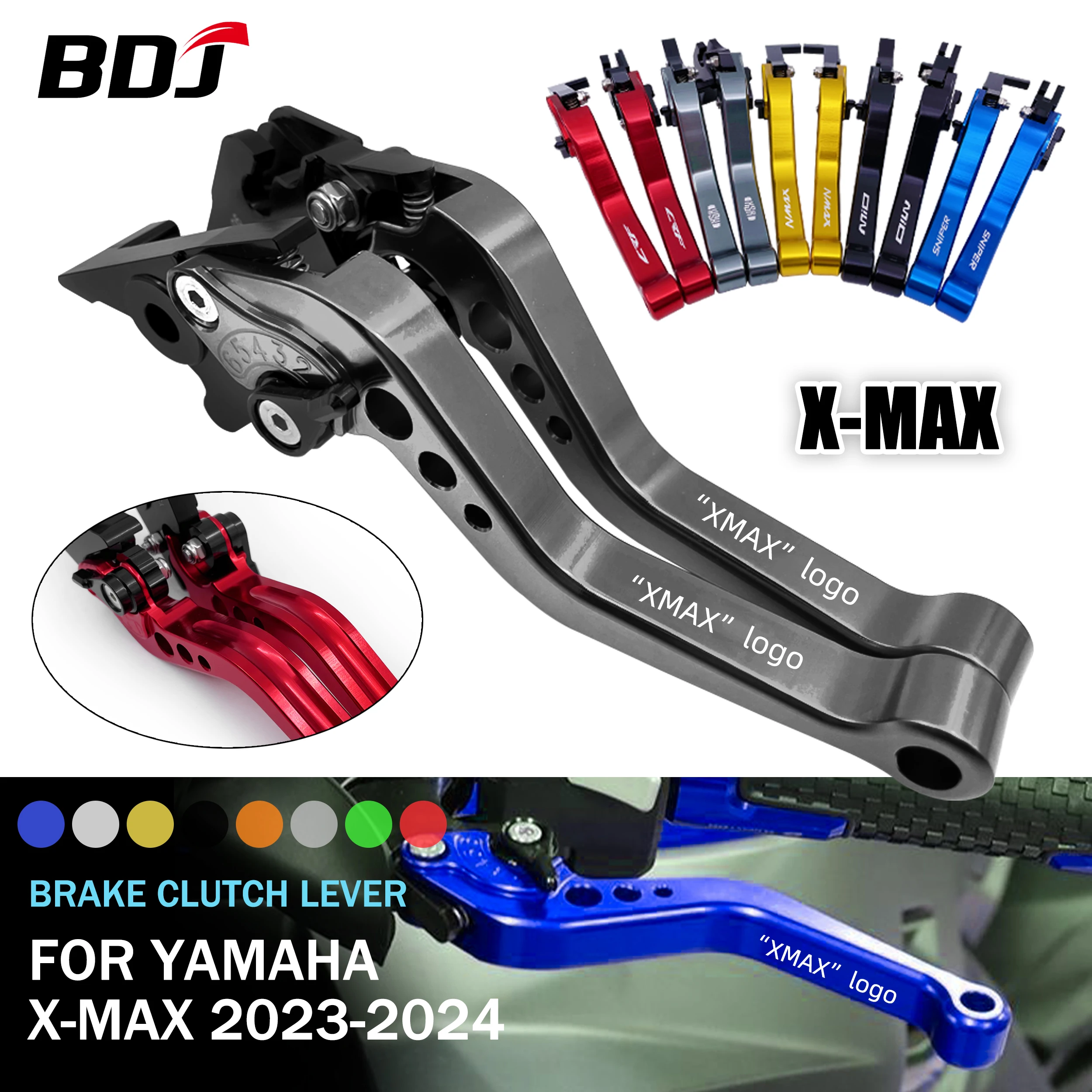 BDJ X-MAX 2023 2024 125 250 300 400 Brake Clutch Lever Motorcycle Lever Clutch Lever Brake Lever For YAMAHA XMAX125 250 XMAX300
