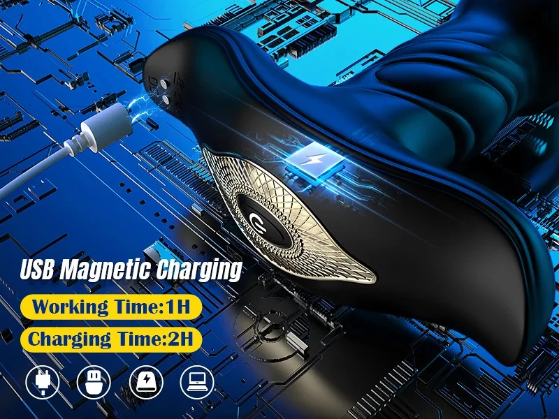 Prostate Massager Anal Vibrator For Men With Thrusting Vibration_voghion.com