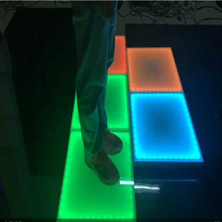 

Dance Floor White Interact Led Dance Floor Stage Light for Wedding Stage Performance Events