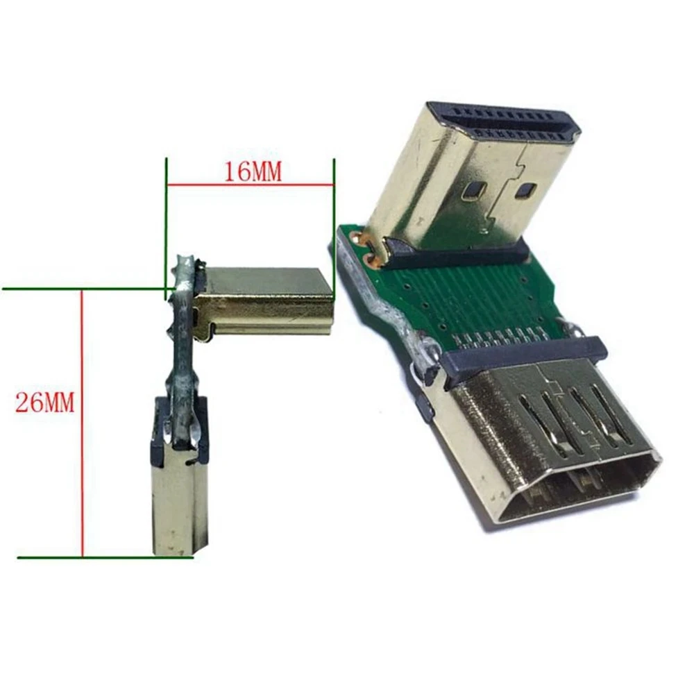 

HDMI angle rectangular board male to female ultra-thin angle high-definition expansion adapter 90 degree HDMI adapter male to fe