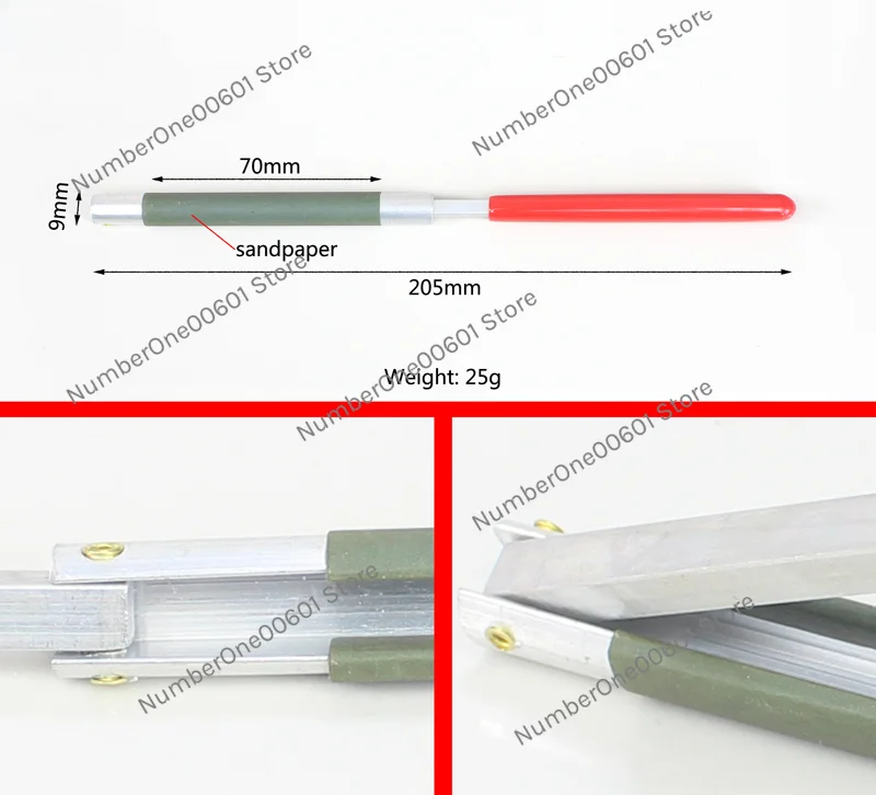 Sandpaper Ruler Sandpaper Polished Rod Jewelry Polishing Tools Abrasive Buffing Tool Accessories