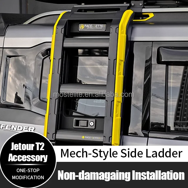 for Aluminum Mech Style Telescopic Crawling Ladders r for Jetour T2 Traveler