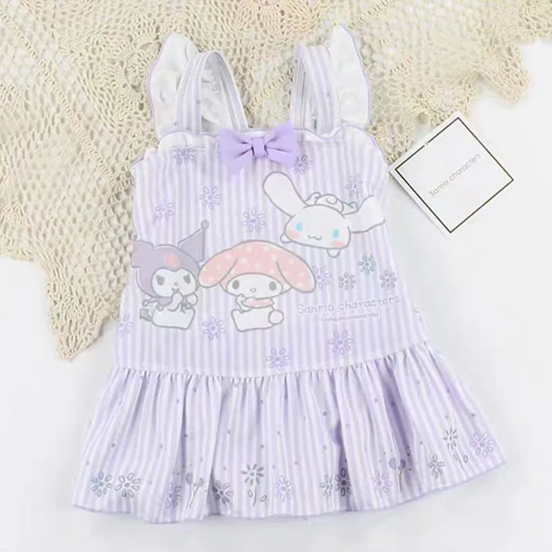 

Cinnamoroll My Melody Anime Kawaii Sanrio Short Sleeve Shirt Summer Cute Kuromi Children Zipper Jacket Baby Clothes Gifts Toys