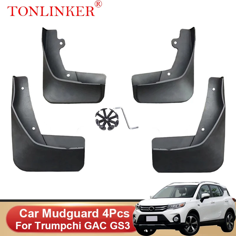 

TONLINKER Car Mudguard For Trumpchi GAC GS3 2021 2022-Present Front Rear Mudguards Splash Guards Fender Mudflaps 4Pcs Accessorie