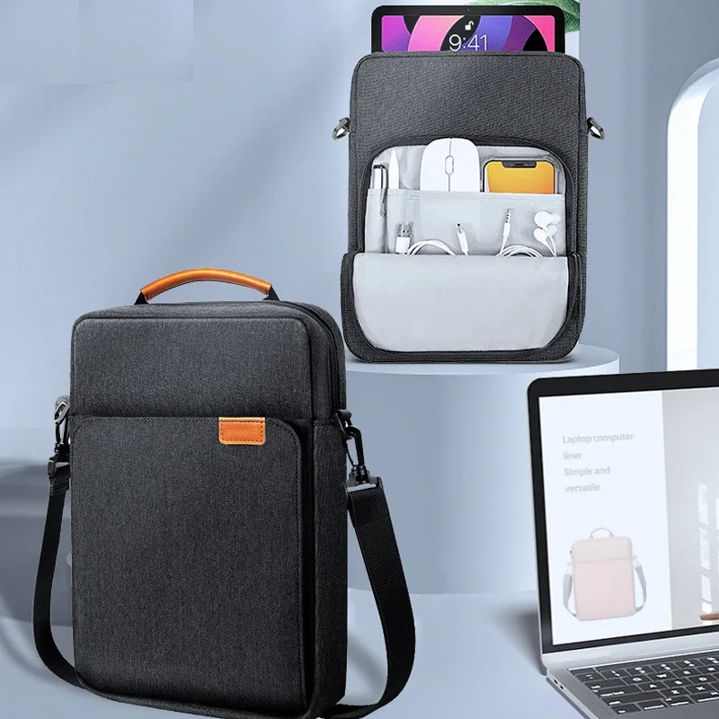 

for BYONE 11.6 inch Mini Laptop Bag Shoulder Strap Handle Sleeve Waterproof Zip Pouch Pocket for Keyboard Mouse Charger Case