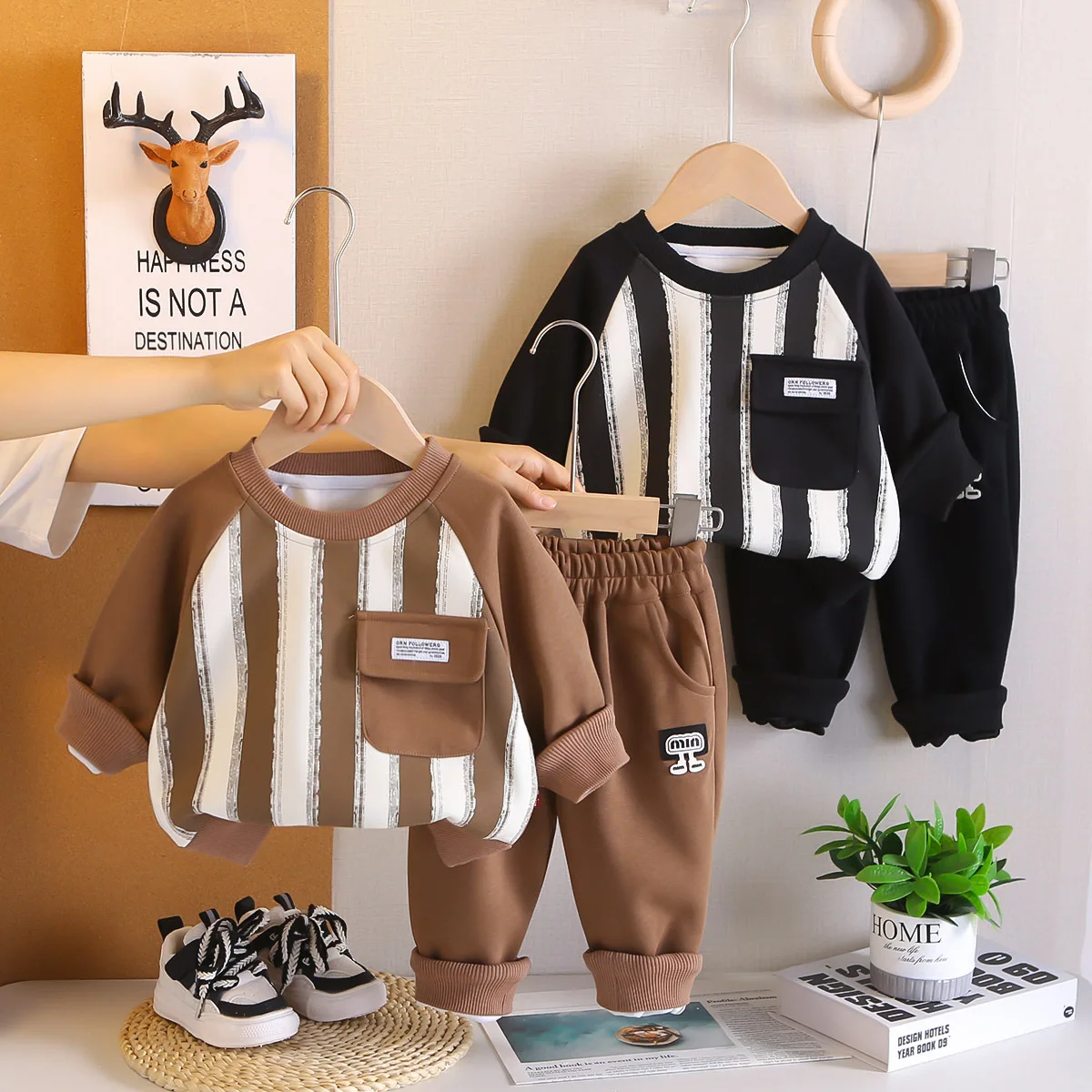 

Boys Clothing Sets Spring Autumn 2025 Children Cotton Sweatshirts Tops Pants 2pcs Sports Suit For Baby Tracksuits Kids Outfits 5