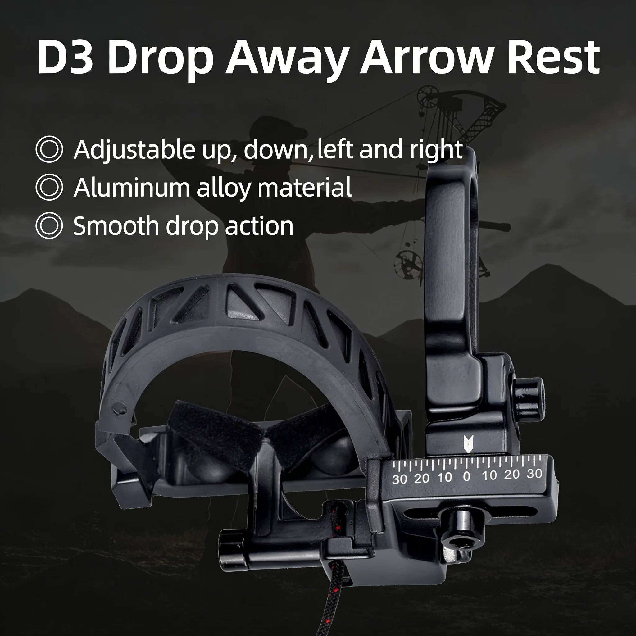 

Подставка для стрел D3 Drop Away, для блочного лука, с возможностью установки для правой/левой руки, с микрорегулировкой, из алюминиевого сплава, для стрельбы из лука