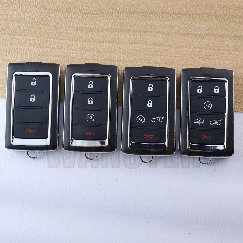 

3 4 5 6 Buttons Car Key Fob Case Shell Housing for Jeep Grand Cherokee L Wagoneer RAM 2021 2022 2023