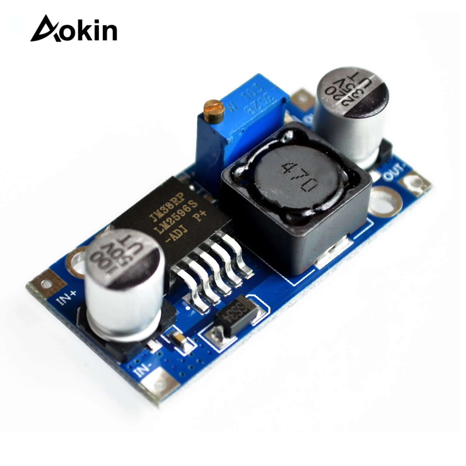 LM2596 DC-DC Buck Converter Adjustable Step Down Voltage Regulator 3-40V to 1.5-35V High Efficiency Power Supply Volt Reducer