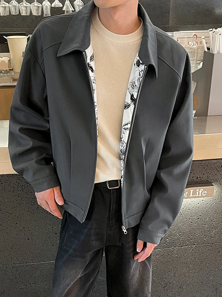 

Мужской костюм Jaet с отложным воротником, чернильно-водный внутренний осенний чистый наряд, высококачественный бейсбольный костюм