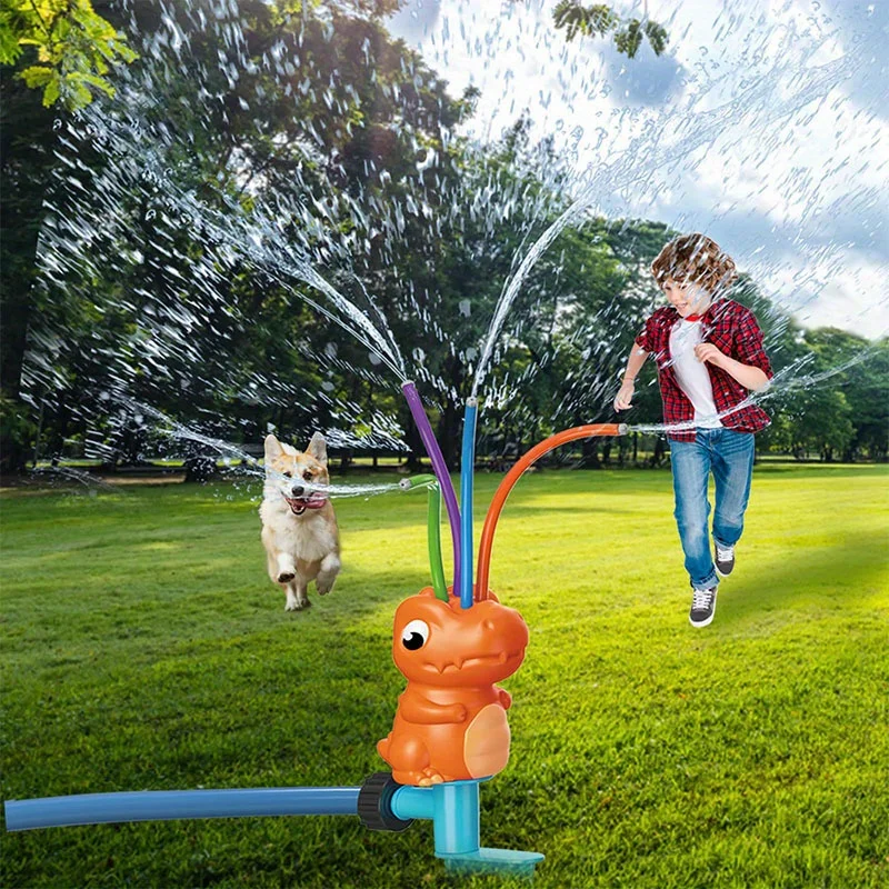 Outdoor sprinkler, summer outdoor toys backyard games,suitable for garden backyard lawn (color random shipment) Megalodon