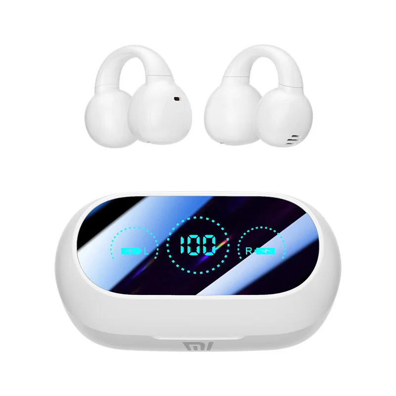 XIAOMI M59 Wireless Ear Clip Earbuds TWS Bluetooth LED Digital Display Earphones ENC Touch Control Headphone HiFI Stereo Headset