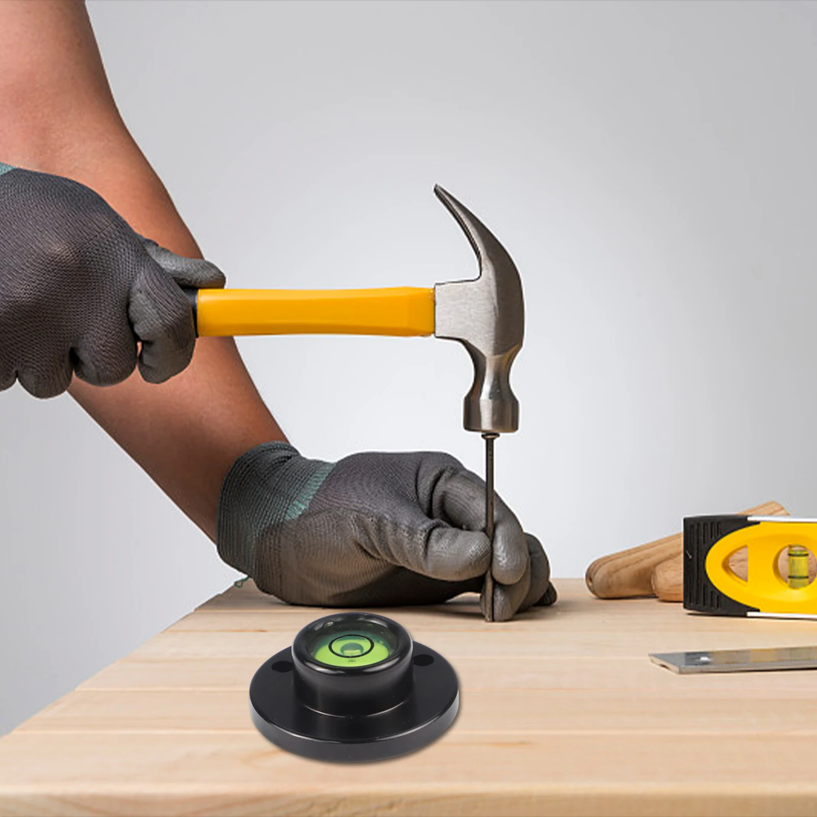 Metal Flange Level 2811 High Precision Bubble Bead for Engineering & Robotic Systems - Aluminum Alloy Compact 28mm Portable Tool