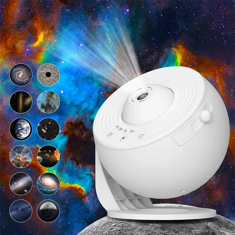 جهاز عرض LED Space Galaxy Galaxy، جهاز عرض Galaxy 13 في 1 على شكل نجمة، ضوء ليلي للسقف، إضاءة مزاج درب التبانة مع مؤقت