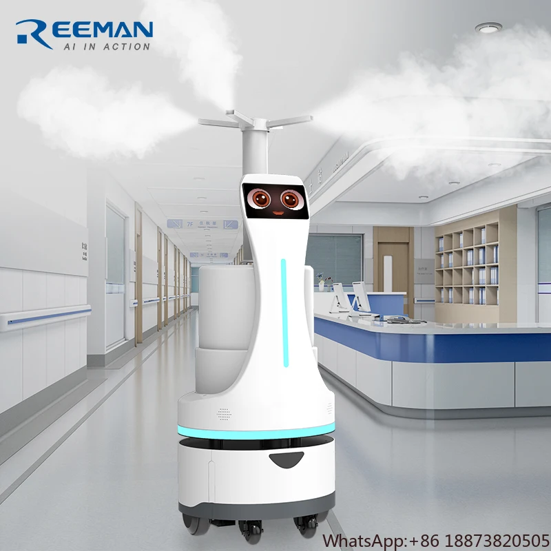 Reeman Medical Disinfection Robot Automatic Intelligent Disinfection Robot Spraying Ultrasonic Spray Disinfection Robots