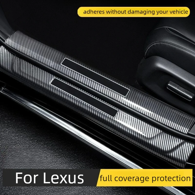 Carbon Fiber Threshold Protection Strip Trunk Guard Anti-Step Interior Modification Supplies For Lexus RX 300/RX 350h 2023-2026