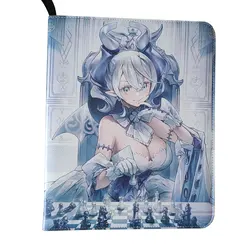 9 Pocket Anime Card Albums Premium Binder with Zipper for 360 Cards - Side Loading Pockets for Trading Card Games TCG