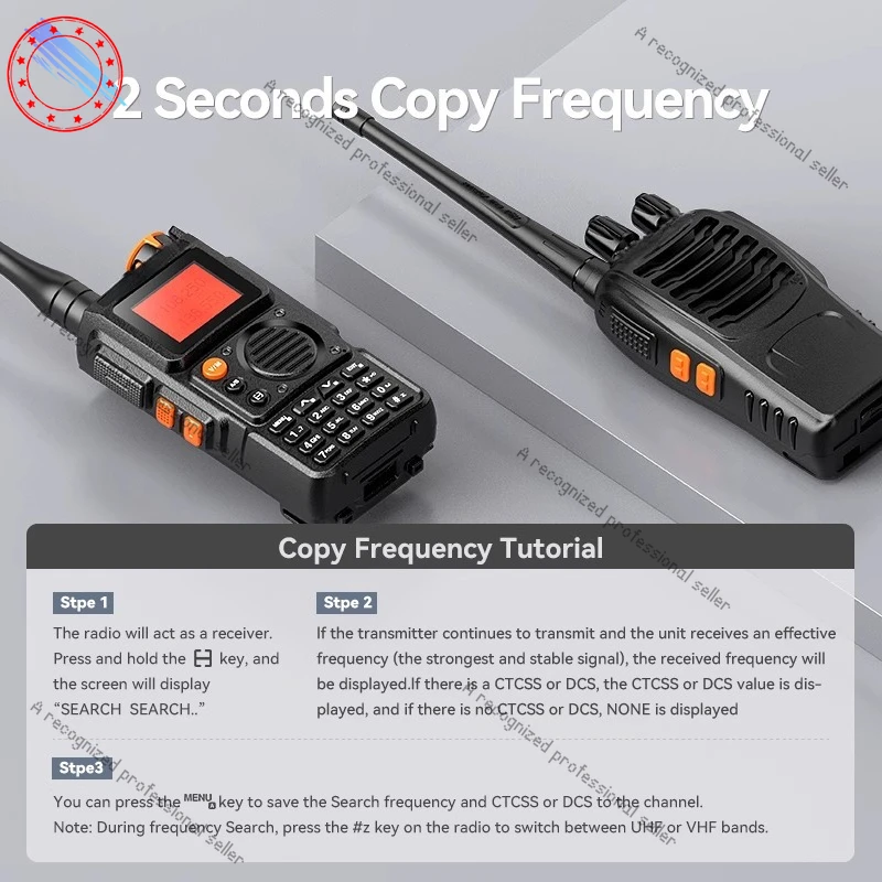 

2024 new walkie-talkie UVK6 radio fleet self-driving tour handset one-click frequency matching TYPE-C interface