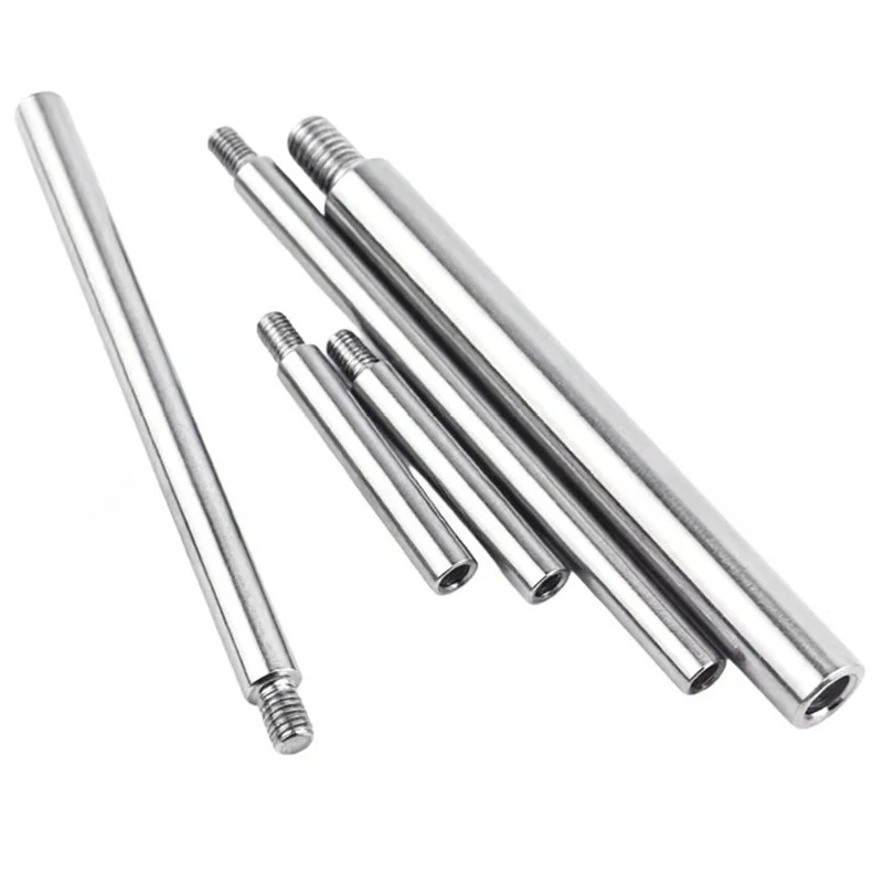 304 Stainless Steel M3 M4 M5 M6 M8 M10 Threaded Pillar Male to Female Screw Round PCB Standoff Spacer Single Head Column L=4-450