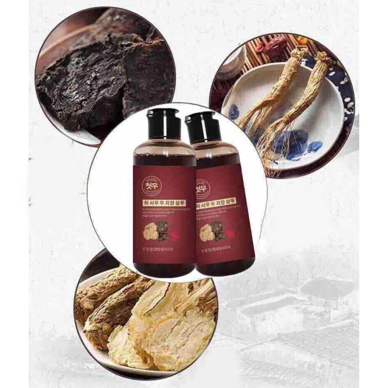 Polygonum Multiflorum – shampoing blanc à à base plantes, efficace, 300ml, livraison directe