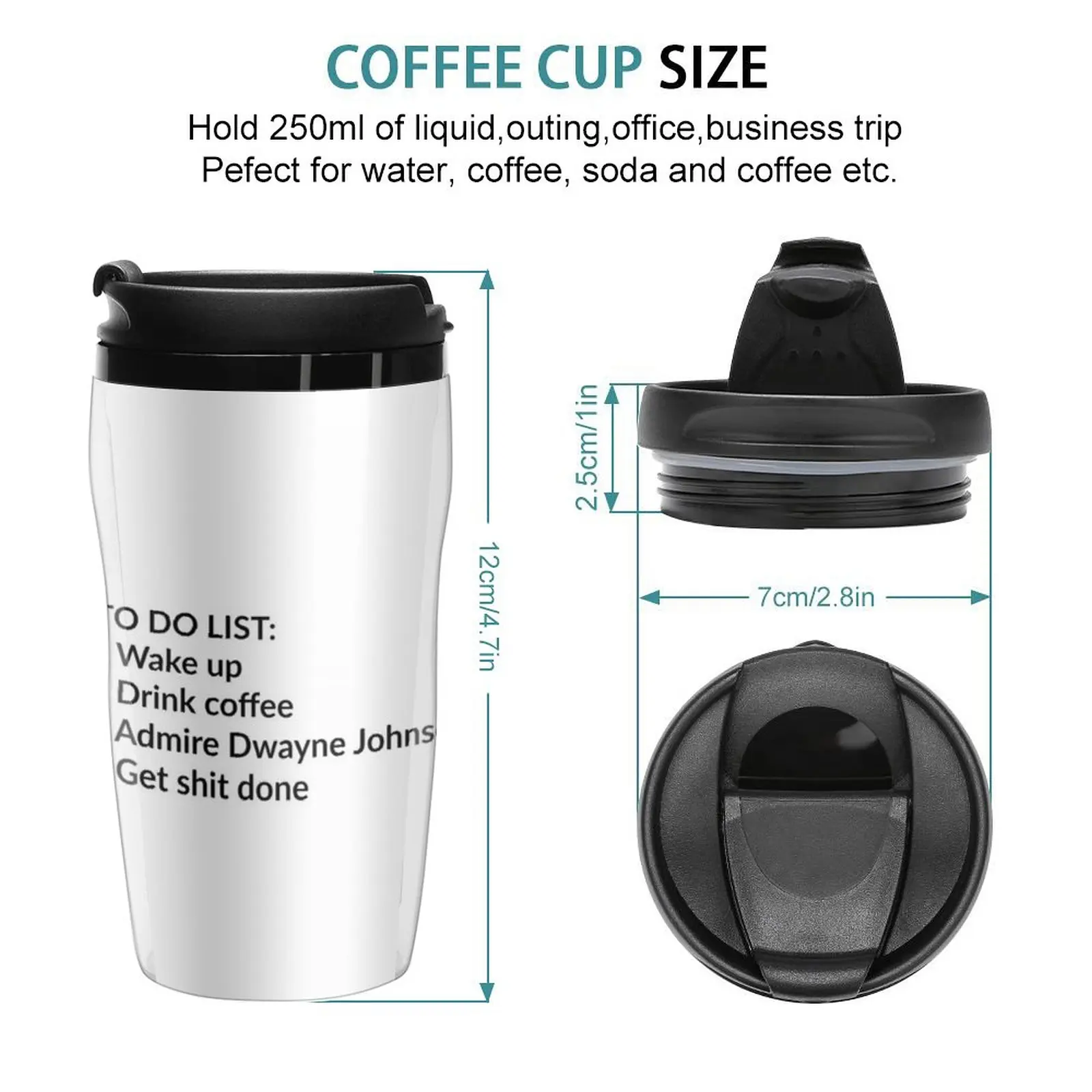 New Dwayne Johnson, The Rock Travel Coffee Mug Coffee Cup Sets Game Coffee Cups Thermal Cup For Coffee