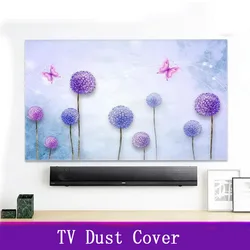 New Simple TV Cover Dust Cover Cloth 32-70 Inch European Style Household Hanging Desktop Curved TV Universal