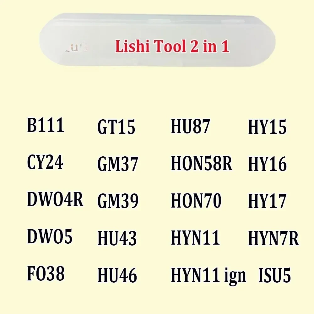 New Lishi 2 in 1 Tool MAZ24 for MAZDA2014,MIT8 MIT11 NE72 NSN14 NSN11 TOY38R VAC102 HU136 YH35 YH35R DAT12R NSN14R H50 HON41/42