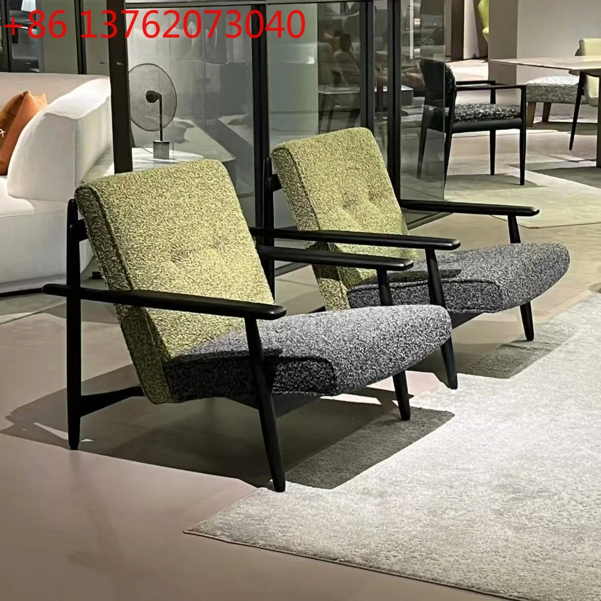 

Итальянское минималистичное кресло для отдыха, одноместное, для гостиной, в ретро-стиле, из массива дерева.