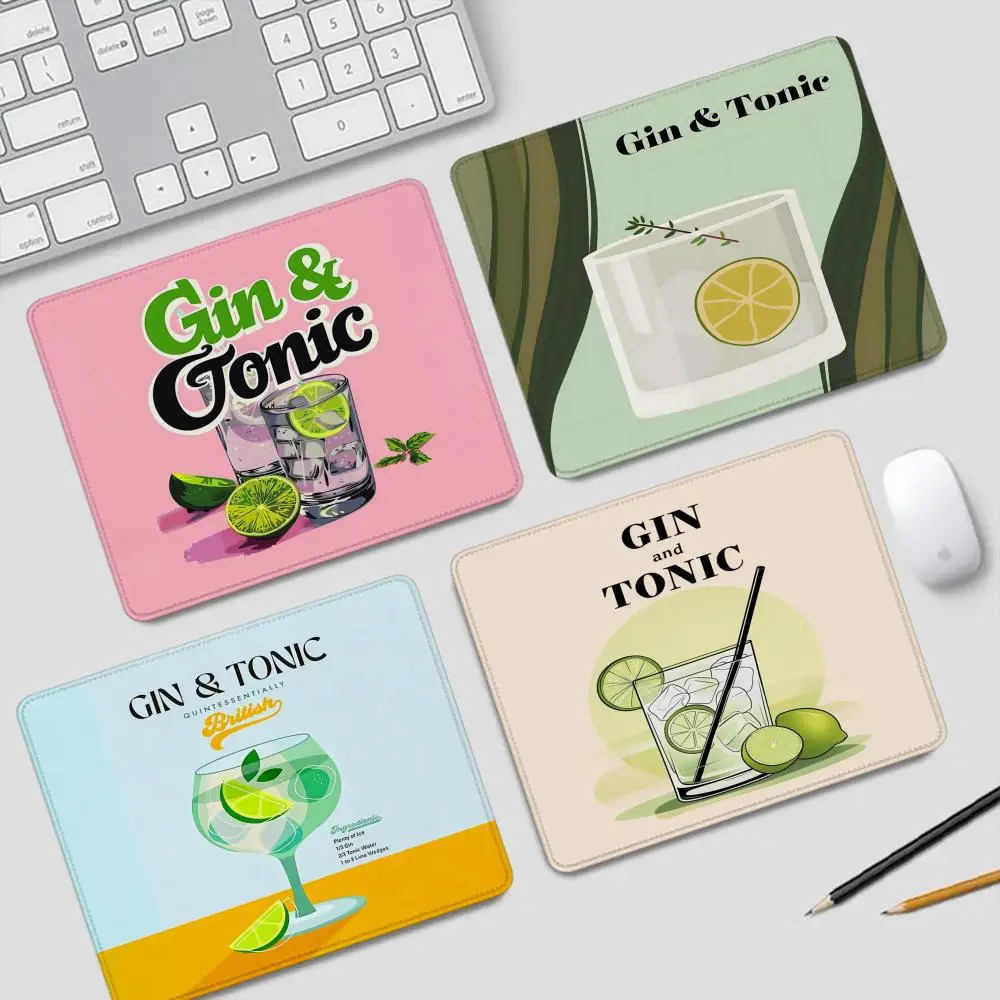 

Gin Tonic Коктейльная живопись Коврик для мыши Маленькие игровые аксессуары Клавиатура Компьютерные офисы Настольный коврик ПК Геймер Нескользящая резиновая мышь
