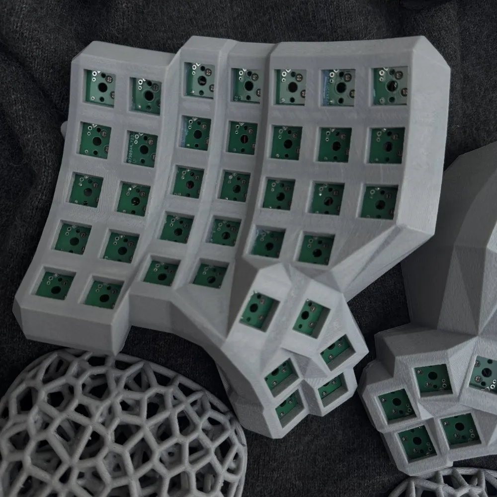 Комплект разделенной клавиатуры Dactyl Manuform 6x7 с подставкой для Plam Custom Hot Swap Проводная одномодовая разделенная клавиатура Флакон типа C Teclado Gamer