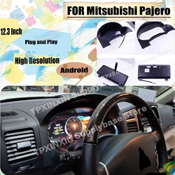 For Mitsubishi Pajero 2006 2007 2008 2009 2010-2016 Android Car Digital Cluster LCD Dashboard Instrument Panel Multifunctional