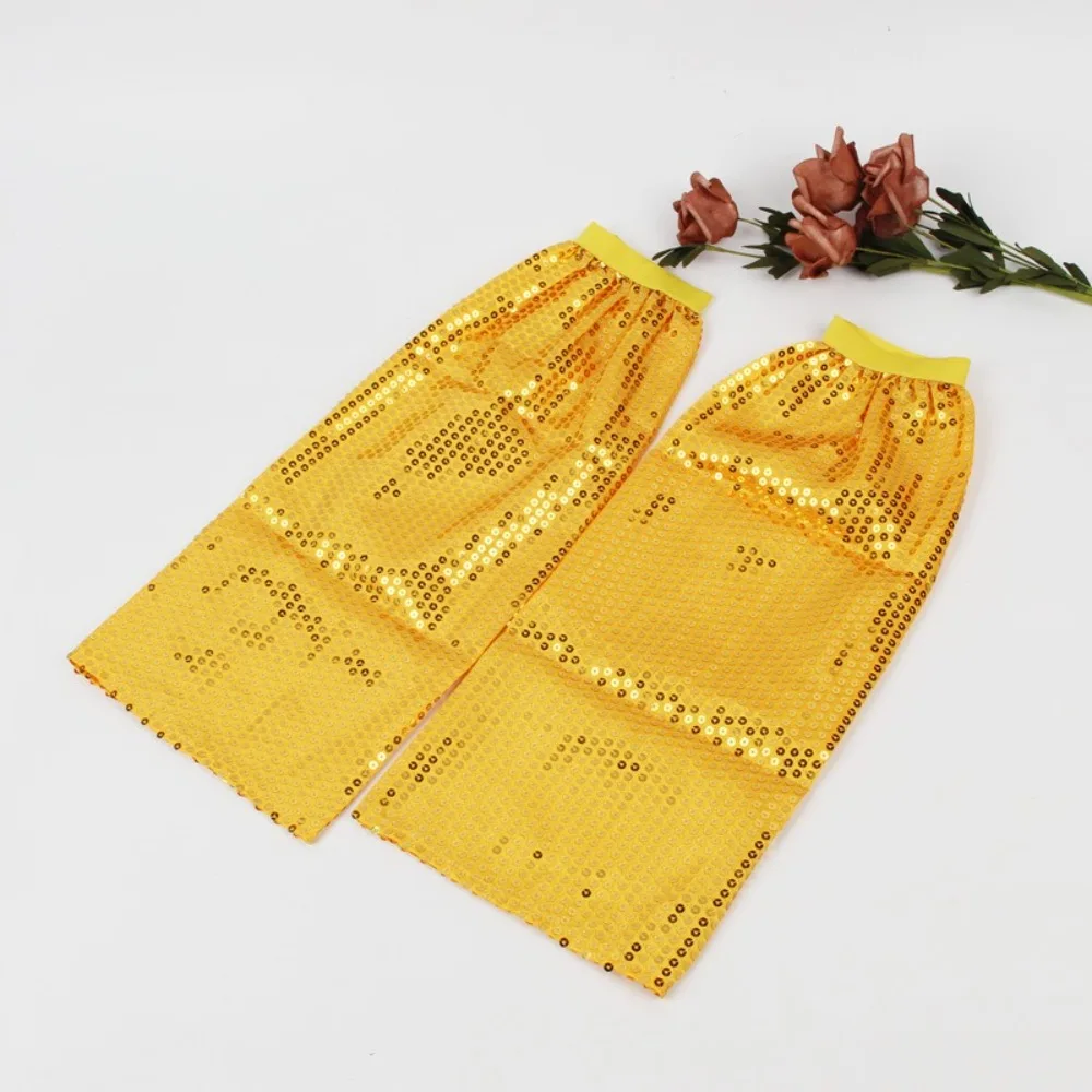 New Sequins Leg Warmers Party Dress Glittering Knee High Leg Socks Punk Hip Hop Cosplay Leg Cover Party