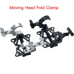 Moving Head Light Folding Clamp For Stage Truss Black Silver Aluminum Clamps Hook Mounting Claws Mobile LED Head Para Luces DJ
