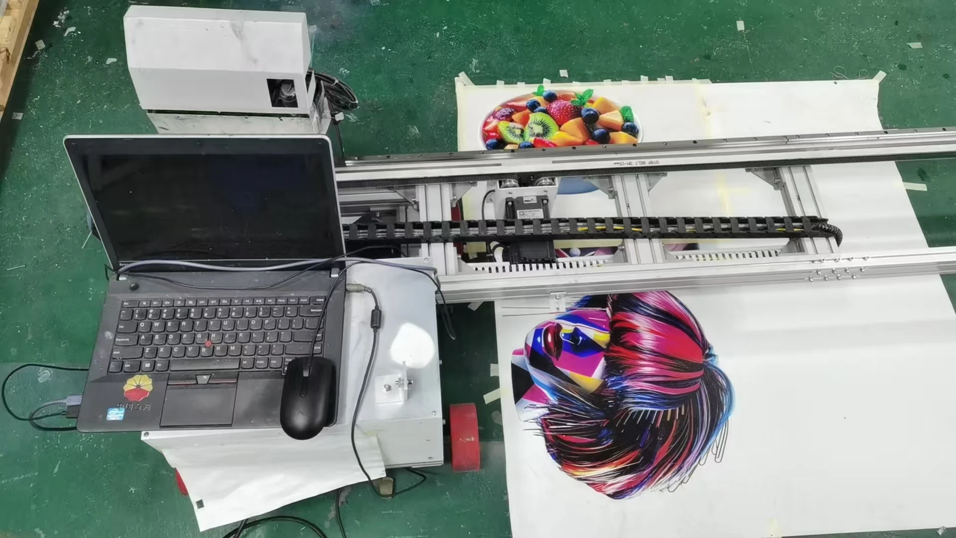 TH-GP1600X 2 in1 High-Resolution Wall and Floor Printing Machine 3D UV Wall and Ground Inkjet Printer Factory Wall Mural Printer