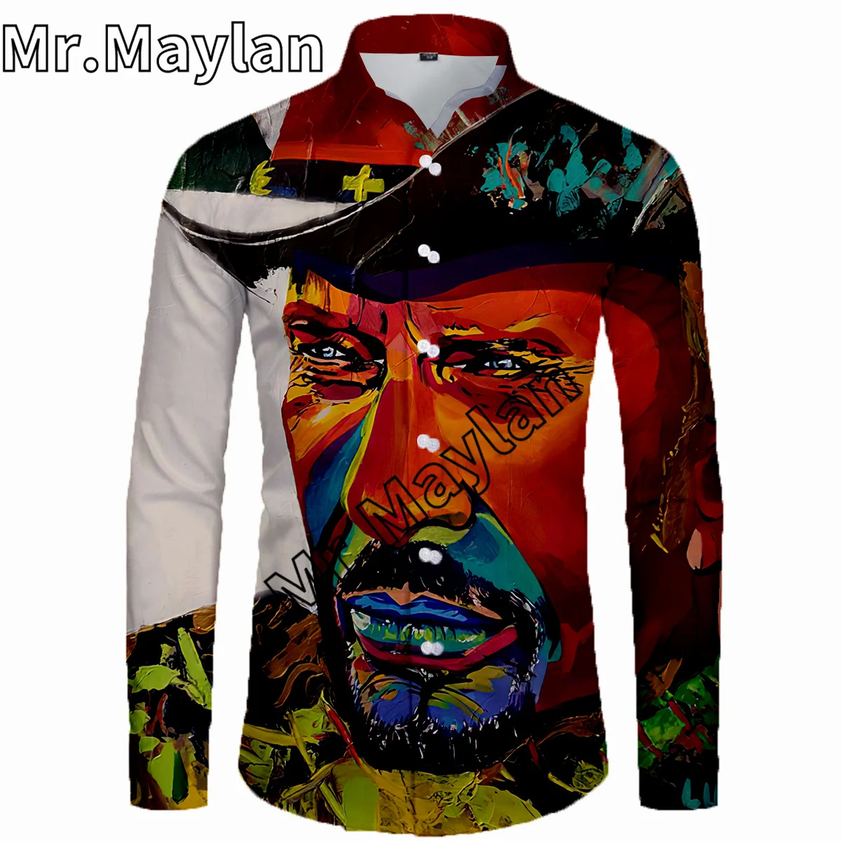 

Johnny Hallyday 3D Shirt Hawaiian Shirt Men Summer Long Sleeve Shirt Men Shirts 2023 Oversized 5XL shirt Camisas Masculinas-6699