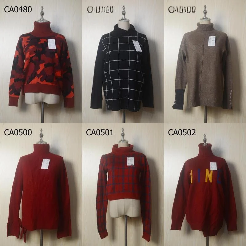 

Feng Vintage Unique High Ne Long Sve Sweater Autumn Winter Thi Warm Knitted Sweater Sweet Sle Straight Cut CA04