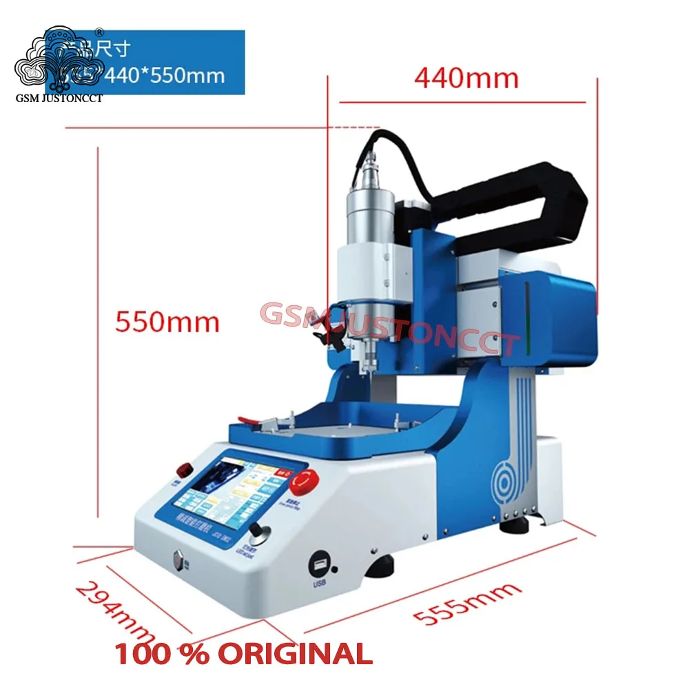 

JC EM02 CNC Intelligent Motherboard Chip Grinder Machine For iPhone 6-14Pro Max Repair NAND CPU EEPROM Removal Tool