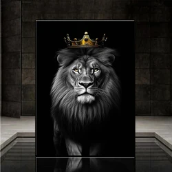 Full Square Round drill Modern Animal Art Lion Crown Diamond Embroidery 5D DIY diamond Painting Cross Stitch Rhinestone Mosaic