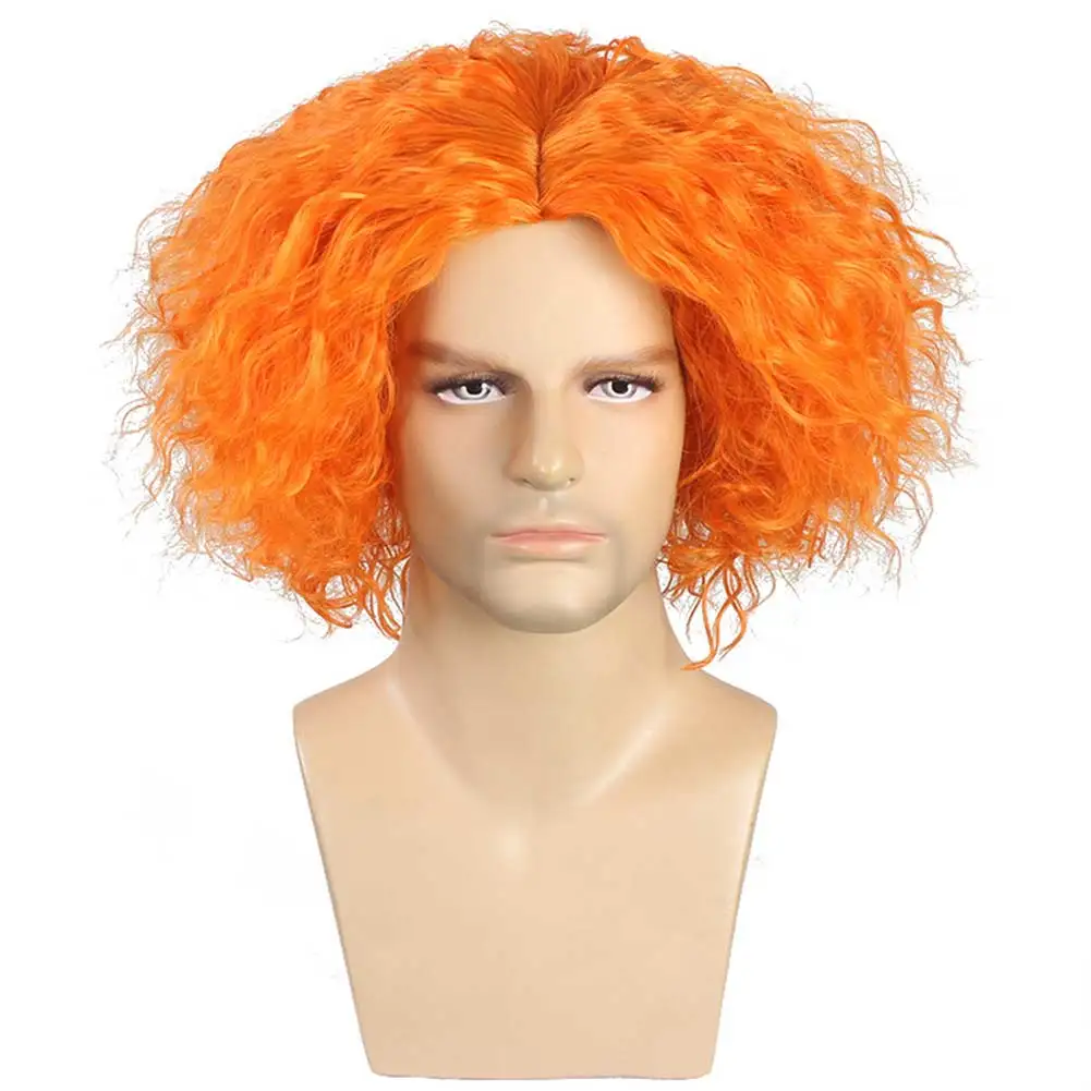 Anime Mad Cos Hatter parrucca Cosplay resistente al calore capelli sintetici carnevale oggetti di scena per feste di Halloween