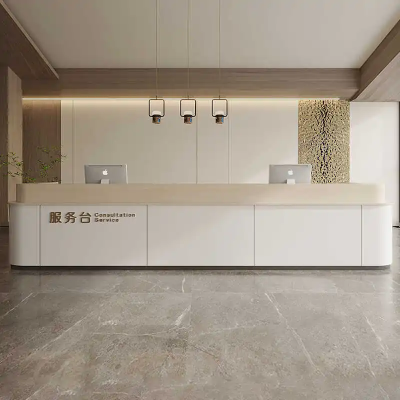 Design Hotels Front Desk Reception Counter Checkout Business Luxury Reception Desks Beauty Salon Mostrador Recepcion Furniture